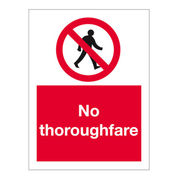No Thoroughfare Sign
